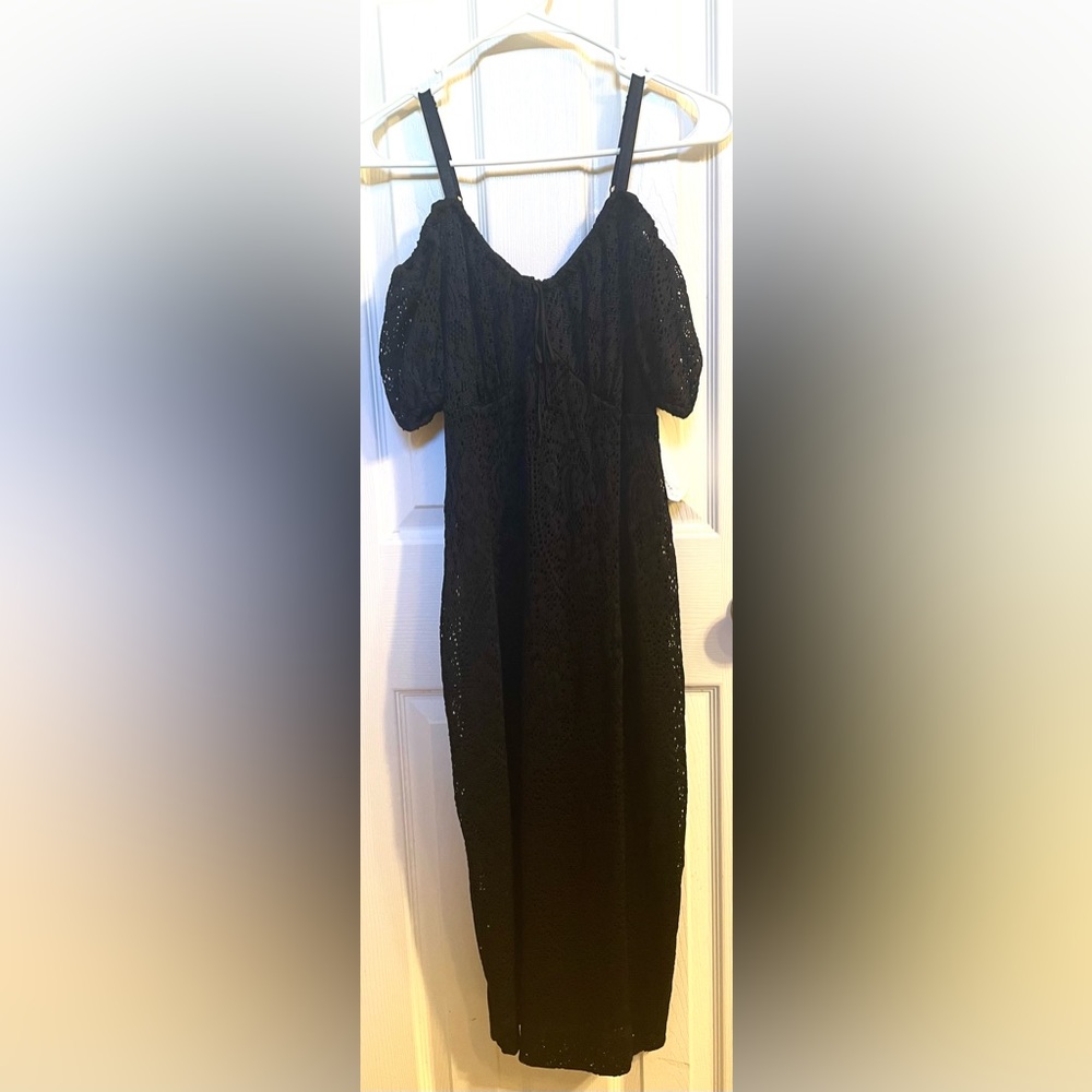 NWT NewYork & Company by Eva Mendes off shoulder black dress